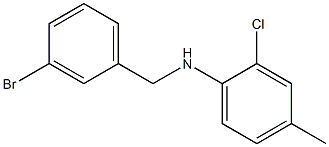 N-[(3-bromophenyl)methyl]-2-chloro-4-methylaniline Struktur