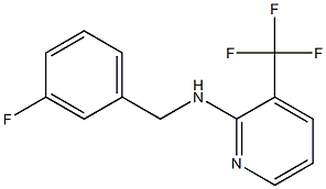 N-[(3-fluorophenyl)methyl]-3-(trifluoromethyl)pyridin-2-amine Struktur