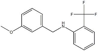 N-[(3-methoxyphenyl)methyl]-2-(trifluoromethyl)aniline Struktur