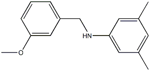 N-[(3-methoxyphenyl)methyl]-3,5-dimethylaniline Struktur