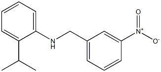 N-[(3-nitrophenyl)methyl]-2-(propan-2-yl)aniline Struktur