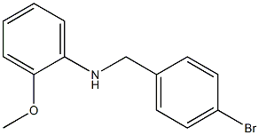 N-[(4-bromophenyl)methyl]-2-methoxyaniline Struktur