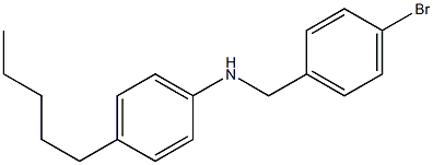 N-[(4-bromophenyl)methyl]-4-pentylaniline Struktur