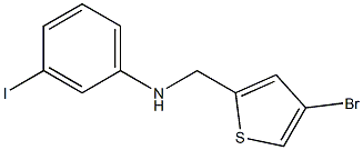 N-[(4-bromothiophen-2-yl)methyl]-3-iodoaniline Struktur