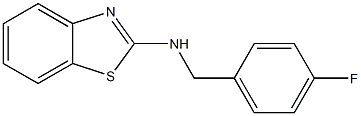 N-[(4-fluorophenyl)methyl]-1,3-benzothiazol-2-amine Struktur