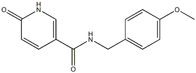 N-[(4-methoxyphenyl)methyl]-6-oxo-1,6-dihydropyridine-3-carboxamide Struktur