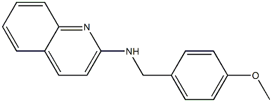 N-[(4-methoxyphenyl)methyl]quinolin-2-amine Struktur