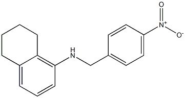 N-[(4-nitrophenyl)methyl]-5,6,7,8-tetrahydronaphthalen-1-amine Struktur