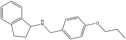 N-[(4-propoxyphenyl)methyl]-2,3-dihydro-1H-inden-1-amine Struktur