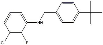 N-[(4-tert-butylphenyl)methyl]-3-chloro-2-fluoroaniline Struktur