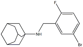 N-[(5-bromo-2-fluorophenyl)methyl]adamantan-1-amine Struktur