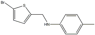 N-[(5-bromothiophen-2-yl)methyl]-4-methylaniline Struktur