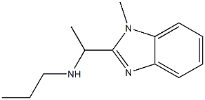 N-[1-(1-methyl-1H-benzimidazol-2-yl)ethyl]-N-propylamine Struktur