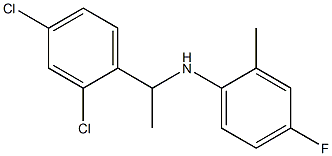 N-[1-(2,4-dichlorophenyl)ethyl]-4-fluoro-2-methylaniline Struktur