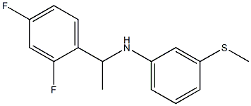 N-[1-(2,4-difluorophenyl)ethyl]-3-(methylsulfanyl)aniline Struktur