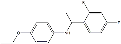 N-[1-(2,4-difluorophenyl)ethyl]-4-ethoxyaniline Struktur