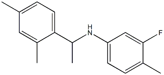 N-[1-(2,4-dimethylphenyl)ethyl]-3-fluoro-4-methylaniline Struktur