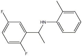 N-[1-(2,5-difluorophenyl)ethyl]-2-methylaniline Struktur