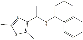 N-[1-(2,5-dimethyl-1,3-thiazol-4-yl)ethyl]-1,2,3,4-tetrahydronaphthalen-1-amine Struktur