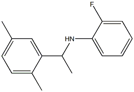 N-[1-(2,5-dimethylphenyl)ethyl]-2-fluoroaniline Struktur