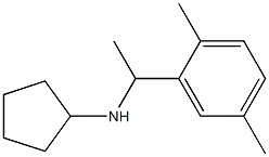 N-[1-(2,5-dimethylphenyl)ethyl]cyclopentanamine Struktur