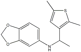 N-[1-(2,5-dimethylthiophen-3-yl)ethyl]-2H-1,3-benzodioxol-5-amine Struktur