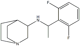 N-[1-(2,6-difluorophenyl)ethyl]-1-azabicyclo[2.2.2]octan-3-amine Struktur