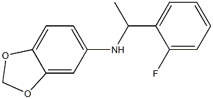 N-[1-(2-fluorophenyl)ethyl]-2H-1,3-benzodioxol-5-amine Struktur