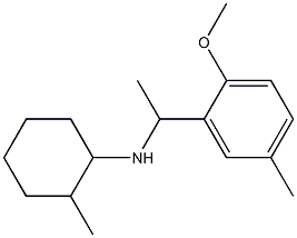 N-[1-(2-methoxy-5-methylphenyl)ethyl]-2-methylcyclohexan-1-amine Struktur