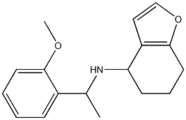 N-[1-(2-methoxyphenyl)ethyl]-4,5,6,7-tetrahydro-1-benzofuran-4-amine Struktur