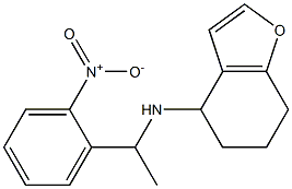 N-[1-(2-nitrophenyl)ethyl]-4,5,6,7-tetrahydro-1-benzofuran-4-amine Struktur