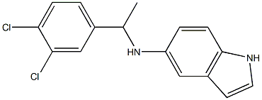 N-[1-(3,4-dichlorophenyl)ethyl]-1H-indol-5-amine Structure