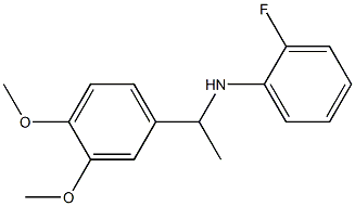 N-[1-(3,4-dimethoxyphenyl)ethyl]-2-fluoroaniline Struktur