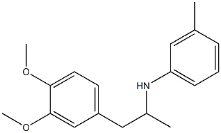 N-[1-(3,4-dimethoxyphenyl)propan-2-yl]-3-methylaniline Struktur