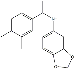 N-[1-(3,4-dimethylphenyl)ethyl]-2H-1,3-benzodioxol-5-amine Struktur