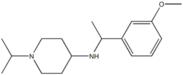 N-[1-(3-methoxyphenyl)ethyl]-1-(propan-2-yl)piperidin-4-amine Struktur