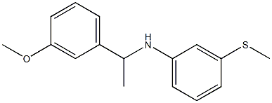 N-[1-(3-methoxyphenyl)ethyl]-3-(methylsulfanyl)aniline Struktur