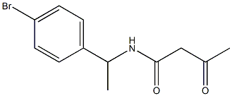 N-[1-(4-bromophenyl)ethyl]-3-oxobutanamide Struktur