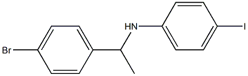 N-[1-(4-bromophenyl)ethyl]-4-iodoaniline Struktur