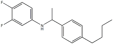 N-[1-(4-butylphenyl)ethyl]-3,4-difluoroaniline Struktur