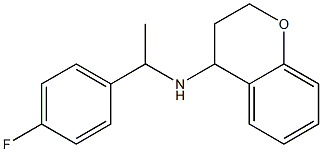 N-[1-(4-fluorophenyl)ethyl]-3,4-dihydro-2H-1-benzopyran-4-amine Struktur