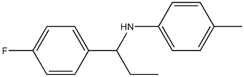 N-[1-(4-fluorophenyl)propyl]-4-methylaniline Struktur