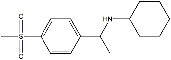 N-[1-(4-methanesulfonylphenyl)ethyl]cyclohexanamine Struktur