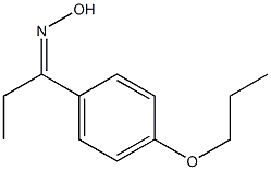 N-[1-(4-propoxyphenyl)propylidene]hydroxylamine Struktur