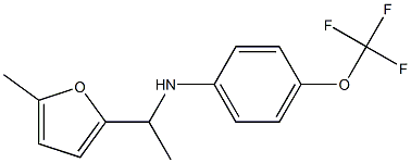 N-[1-(5-methylfuran-2-yl)ethyl]-4-(trifluoromethoxy)aniline Struktur