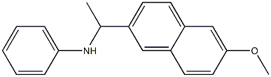 N-[1-(6-methoxynaphthalen-2-yl)ethyl]aniline Struktur