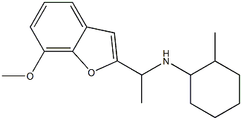 N-[1-(7-methoxy-1-benzofuran-2-yl)ethyl]-2-methylcyclohexan-1-amine Struktur