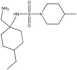 N-[1-(aminomethyl)-4-ethylcyclohexyl]-4-methylpiperidine-1-sulfonamide Struktur