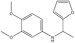 N-[1-(furan-2-yl)ethyl]-3,4-dimethoxyaniline Struktur