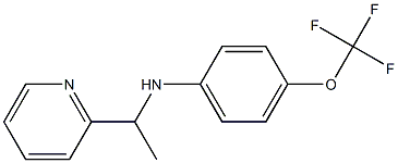 N-[1-(pyridin-2-yl)ethyl]-4-(trifluoromethoxy)aniline Struktur